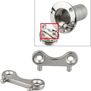 SEIWEI 2Pcs Marine Bayliner Boat Gas Cap Keys, 316 Stainless Steel Gas Water Fuel Tank Fill Filler Spare Key Replacement Hardware Boat Yachts Accessories