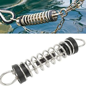 Mooring Spring, Marine Mooring Spring Stainless Steel Anchor Dock Line Mooring Spring Replacement for Boat Yacht (11mm)